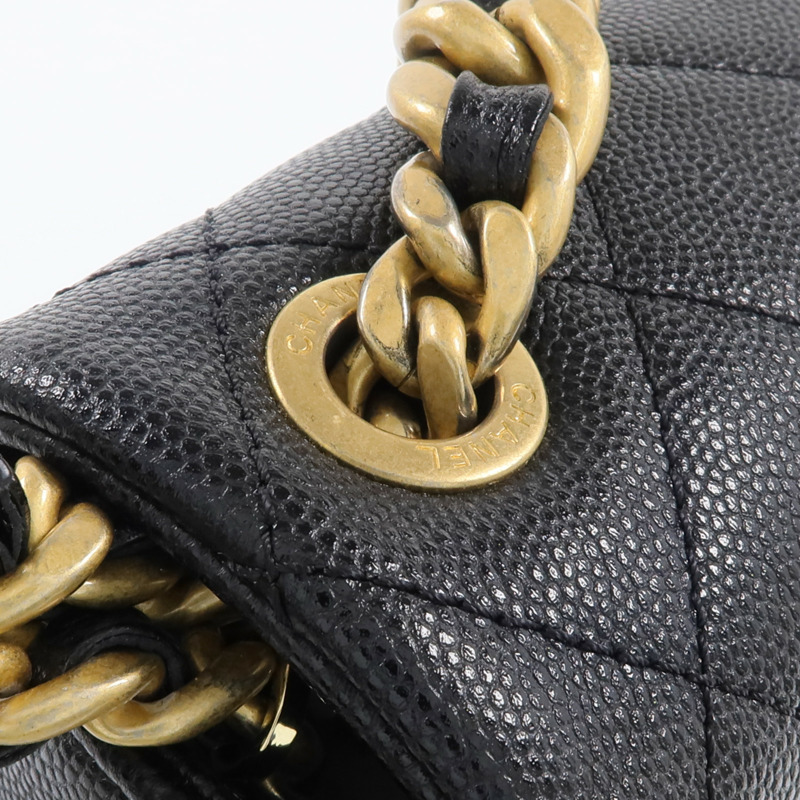 CHANEL 牛皮皮革2 Way Shoulder金扣手挽肩背兩用袋-14