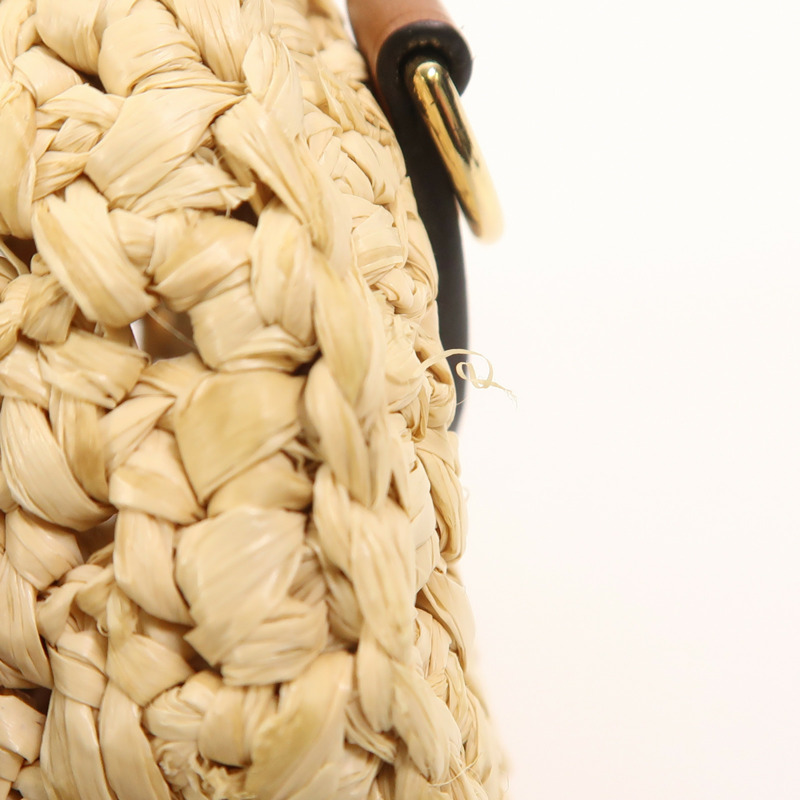 LOUIS VUITTON Raffia Nano Speedy金扣手挽肩背兩用袋-15