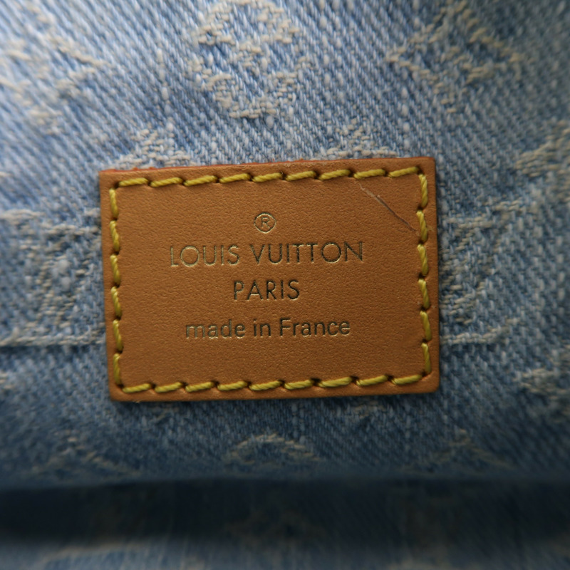 LOUIS VUITTON Monogram Denim Loop金扣手挽肩背兩用袋-5