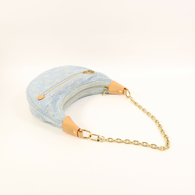 LOUIS VUITTON Monogram Denim Loop金扣手挽肩背兩用袋-6