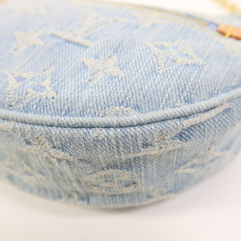LOUIS VUITTON Monogram Denim Loop金扣手挽肩背兩用袋-8