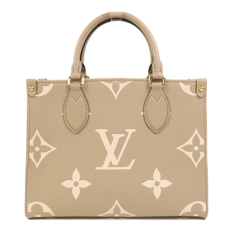 LOUIS VUITTON Monogram Empreinte OnTheGo PM金扣手挽袋-0