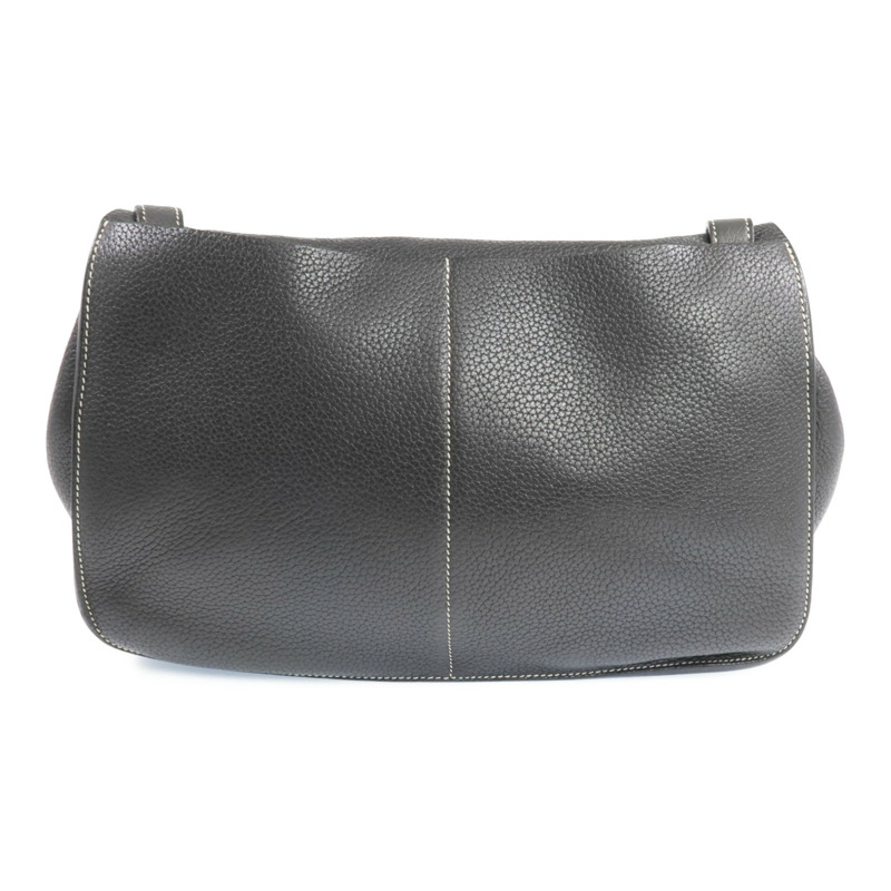 HERMES Clemence皮革Halzan 31銀扣手挽肩背兩用袋Graphite-2