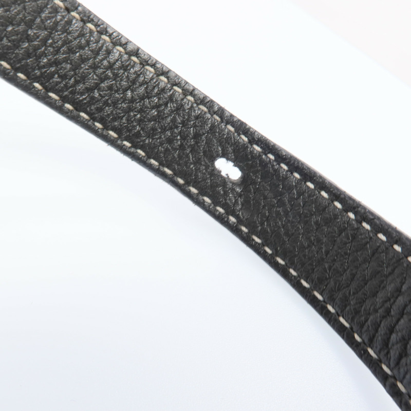 HERMES Clemence皮革Halzan 31銀扣手挽肩背兩用袋Graphite-15