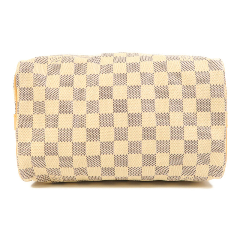 LOUIS VUITTON Damier Azur Speedy Bandouliere 25金扣手挽肩背兩用袋-3