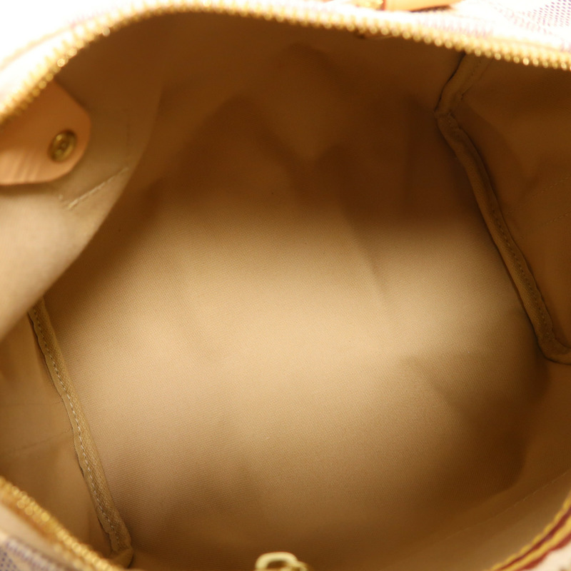 LOUIS VUITTON Damier Azur Speedy Bandouliere 25金扣手挽肩背兩用袋-4