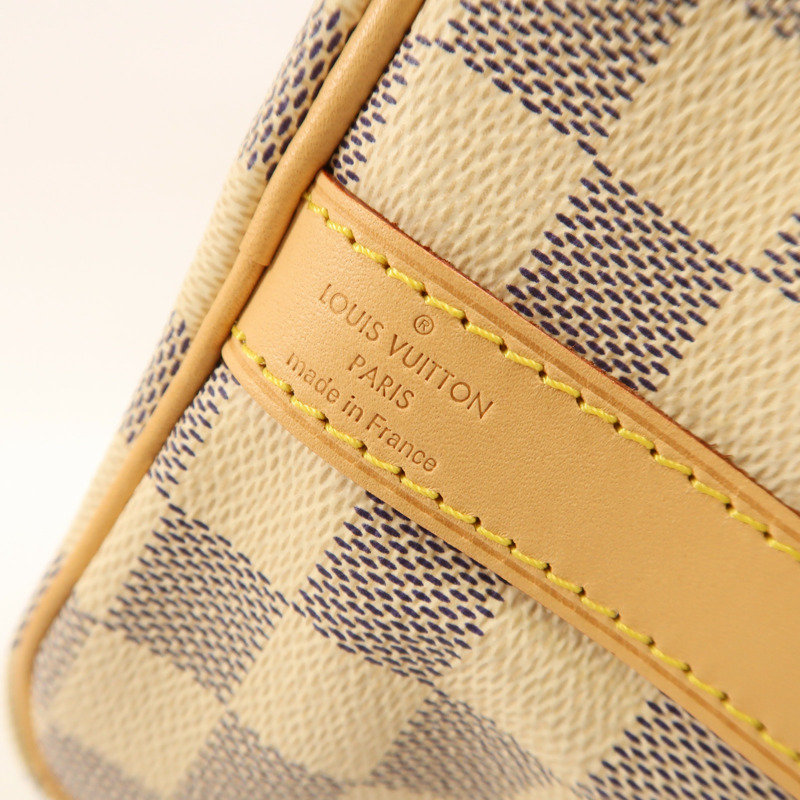 LOUIS VUITTON Damier Azur Speedy Bandouliere 25金扣手挽肩背兩用袋-5