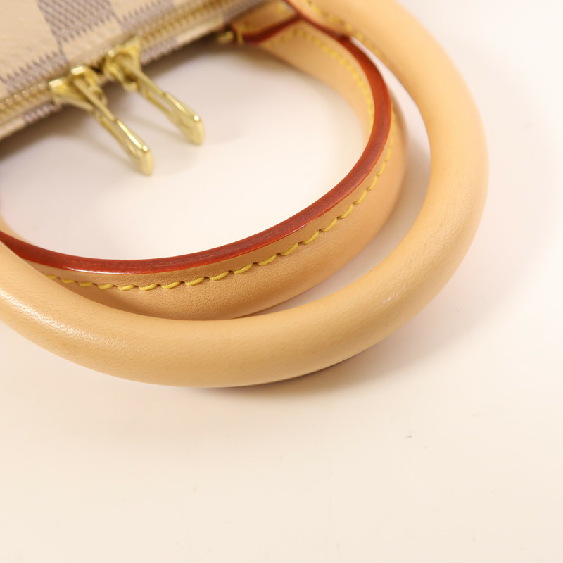 LOUIS VUITTON Damier Azur Speedy Bandouliere 25金扣手挽肩背兩用袋-15