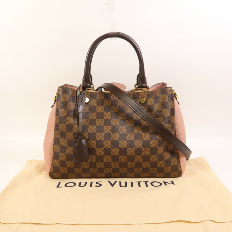 LOUIS VUITTON Damier Brittany金扣手挽肩背兩用袋-9