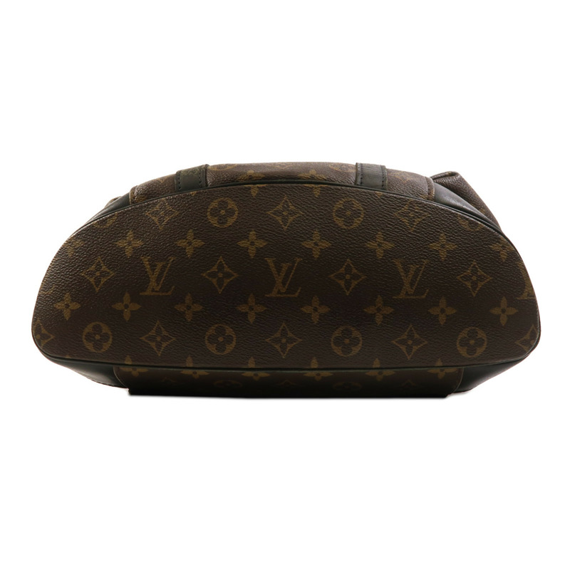 LOUIS VUITTON Monogram Macassar Christopher MM銀扣背包-3