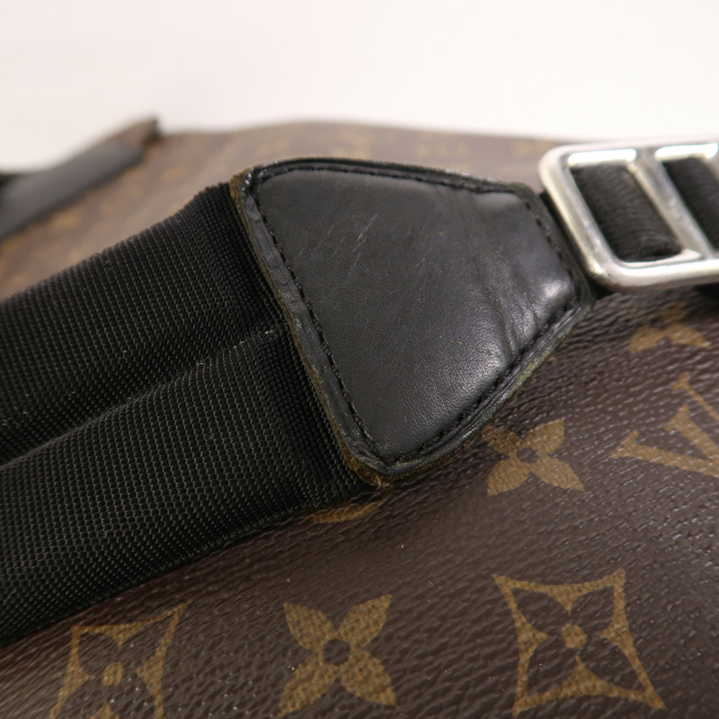 LOUIS VUITTON Monogram Macassar Christopher MM銀扣背包-22