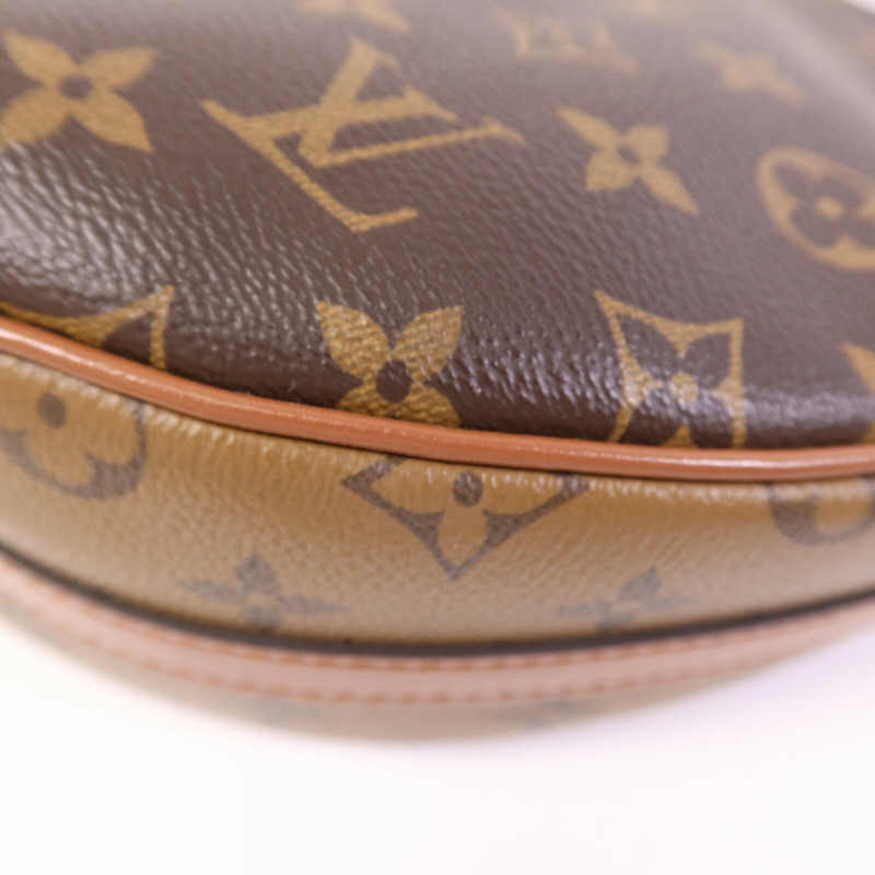 LOUIS VUITTON Monogram/Monogram Reverse Loop Hobo金扣手挽肩背兩用袋-9