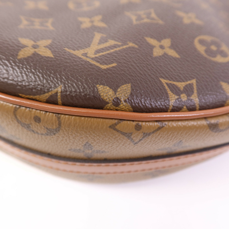 LOUIS VUITTON Monogram/Monogram Reverse Loop Hobo金扣手挽肩背兩用袋-11