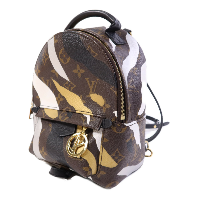 LOUIS VUITTON Monogram Palm Springs BackPack金扣背包-2