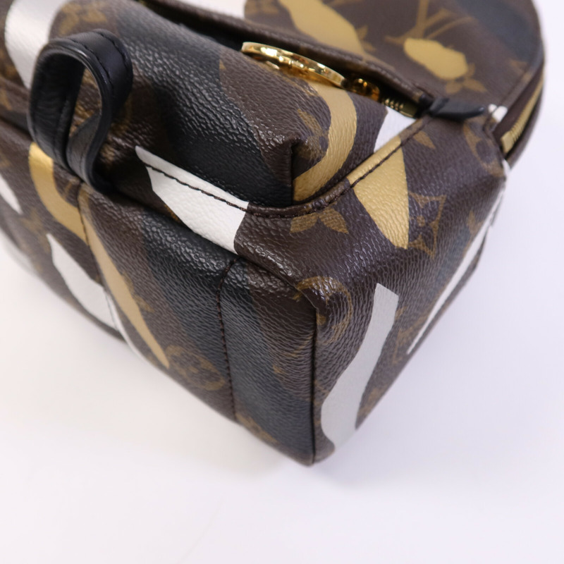 LOUIS VUITTON Monogram Palm Springs BackPack金扣背包-9