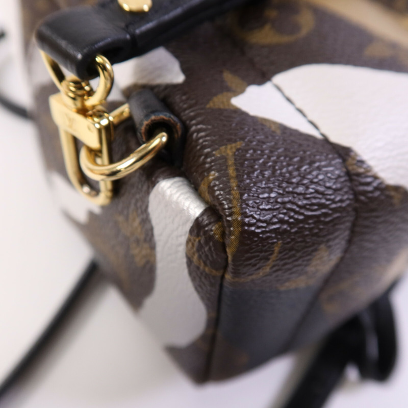 LOUIS VUITTON Monogram Palm Springs BackPack金扣背包-12