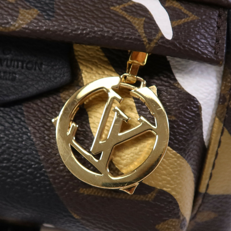 LOUIS VUITTON Monogram Palm Springs BackPack金扣背包-13