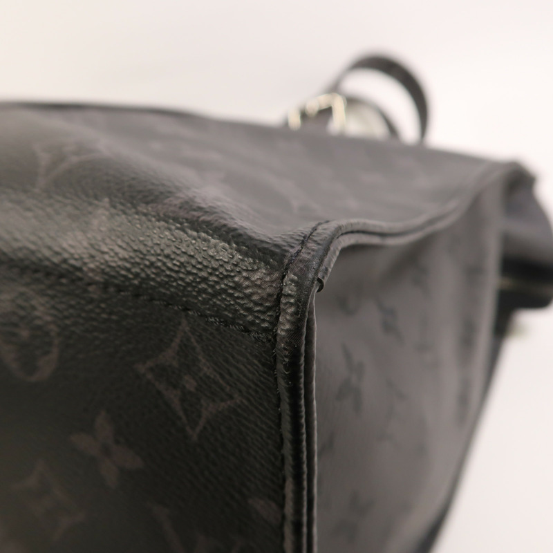 LOUIS VUITTON Monogram Eclipse New Cabas Zippe銀扣肩背袋-8