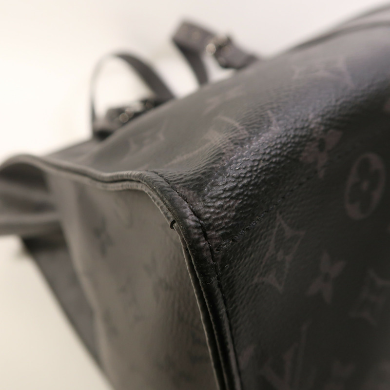 LOUIS VUITTON Monogram Eclipse New Cabas Zippe銀扣肩背袋-9