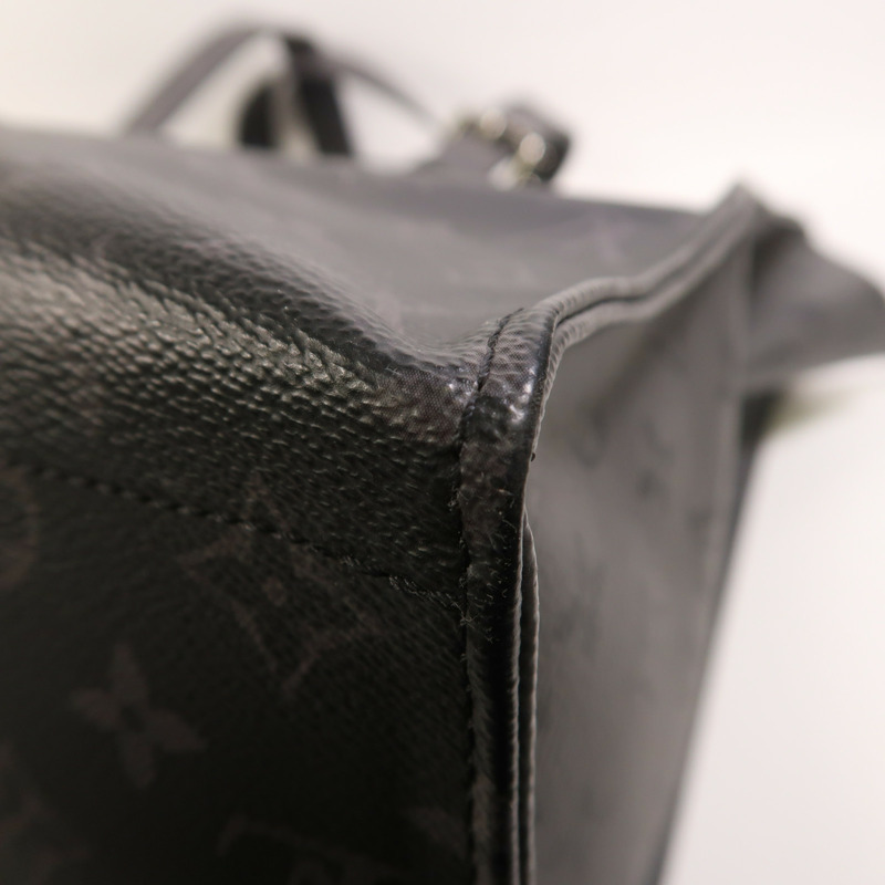 LOUIS VUITTON Monogram Eclipse New Cabas Zippe銀扣肩背袋-10