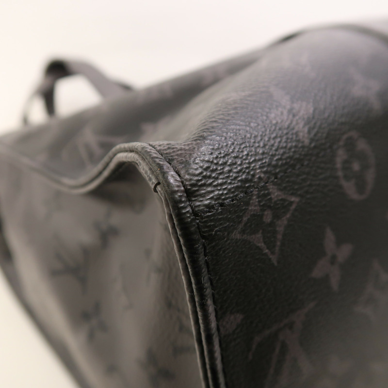 LOUIS VUITTON Monogram Eclipse New Cabas Zippe銀扣肩背袋-11