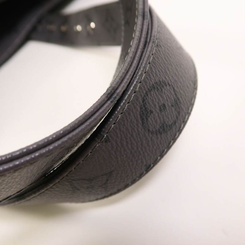 LOUIS VUITTON Monogram Eclipse New Cabas Zippe銀扣肩背袋-12