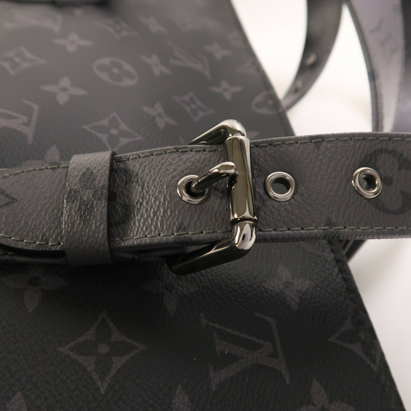 LOUIS VUITTON Monogram Eclipse New Cabas Zippe銀扣肩背袋-15
