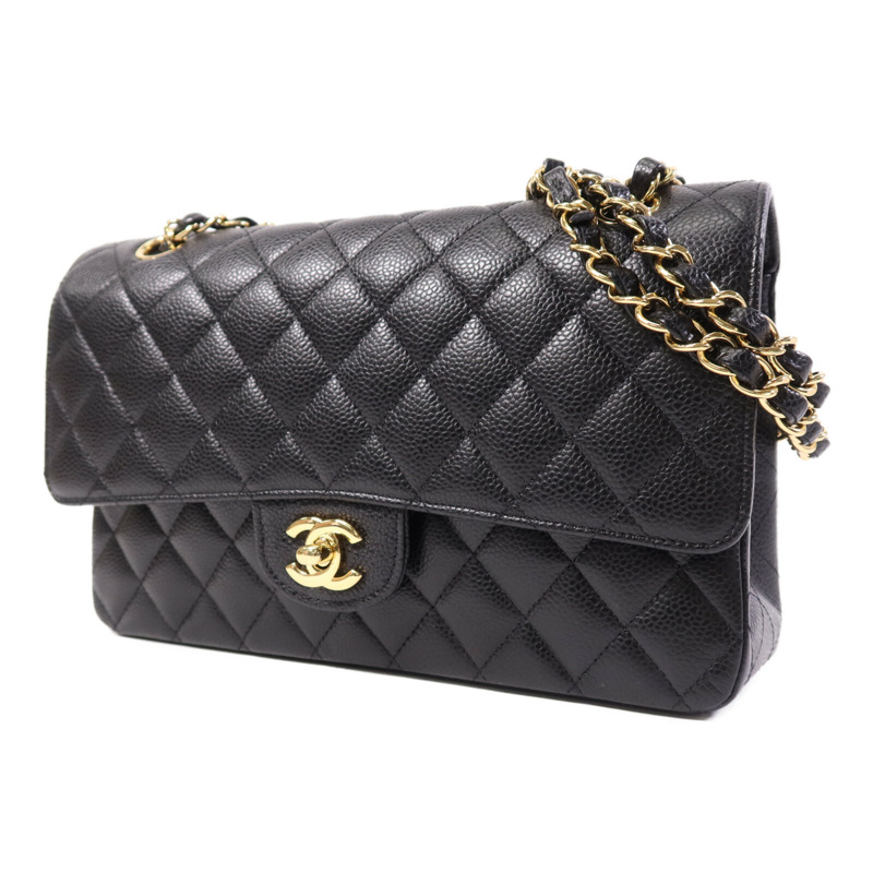 CHANEL 牛皮皮革Classic 25金扣鏈帶肩背袋-2