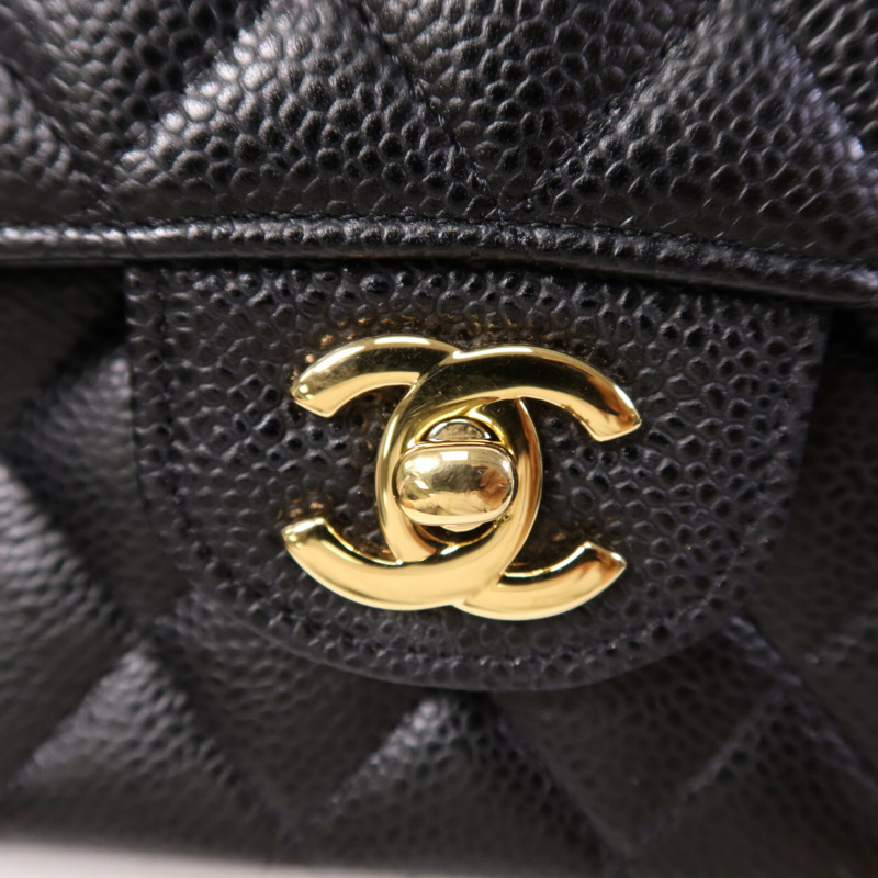 CHANEL 牛皮皮革Classic 25金扣鏈帶肩背袋-6