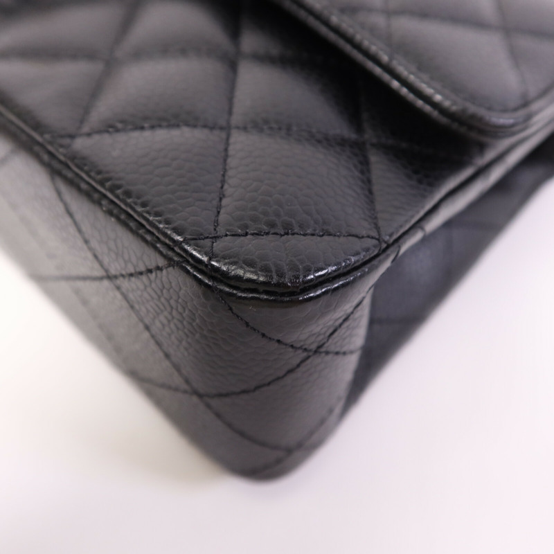 CHANEL 牛皮皮革Classic 25金扣鏈帶肩背袋-11