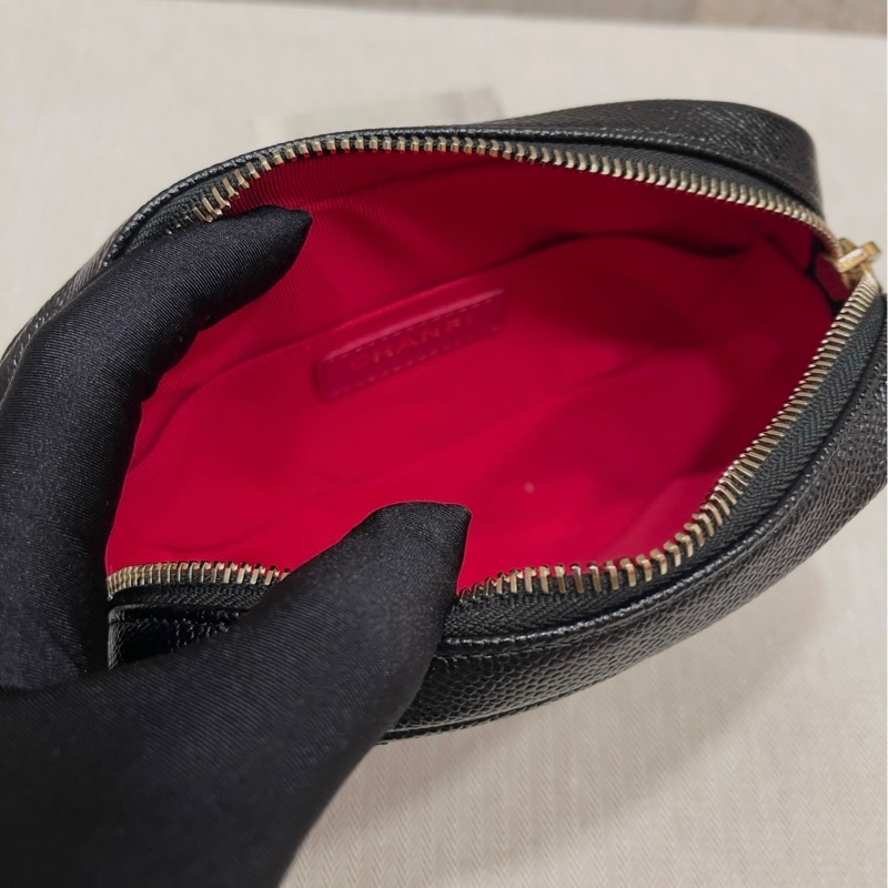 Chanel 黑色荔皮牛皮 相機包-2