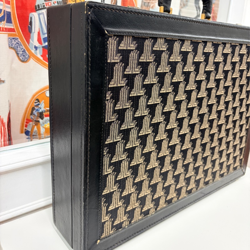 法國製 Lanvin 公事包 手提行李箱 筆電包 收藏價值 浪梵-10