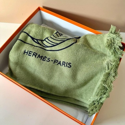 HERMES VIC 生日禮 Yachting Tatoo Thalassa 盧薈綠 大型沙灘巾
