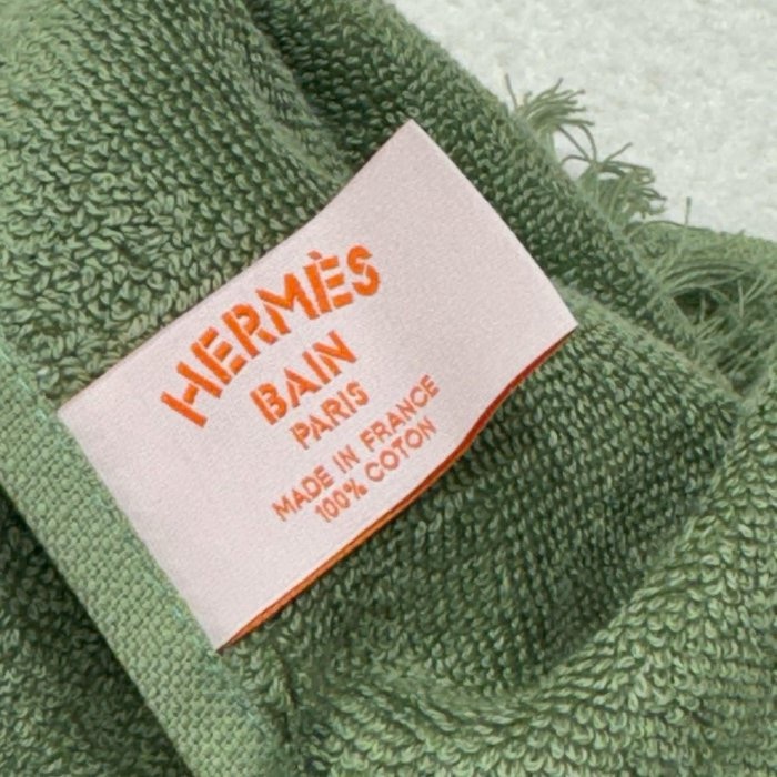 HERMES VIC 生日禮 Yachting Tatoo Thalassa 盧薈綠 大型沙灘巾-3