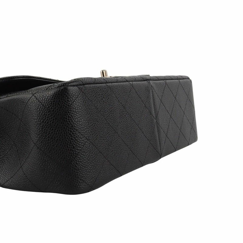 【包稅】CHANEL Caviar Classic 2.55 銀色大雙蓋包 A58600-4