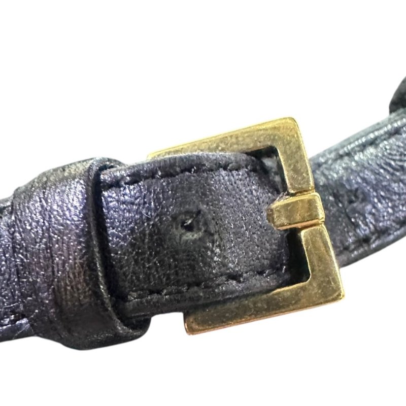 【美收精品】GUCCI黑色金釦高跟鞋 4-841-8