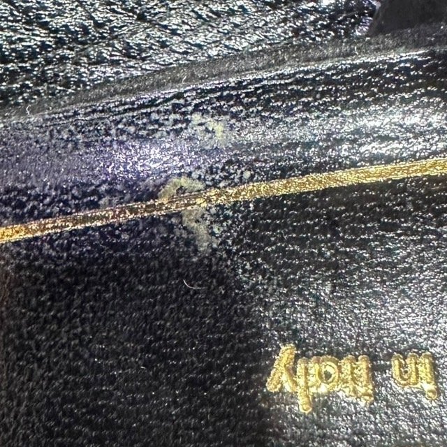 【美收精品】GUCCI黑色金釦高跟鞋 4-841-10