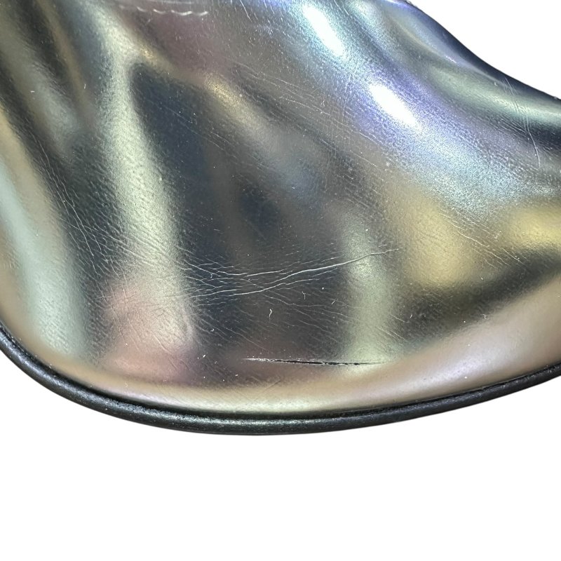 【美收精品】YSL銀色高跟鞋 4-840-9