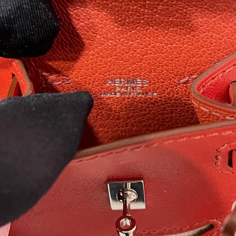 Hermes Mini Kelly Doll Kelly dole Bag Charms 紅色手袋掛飾-6