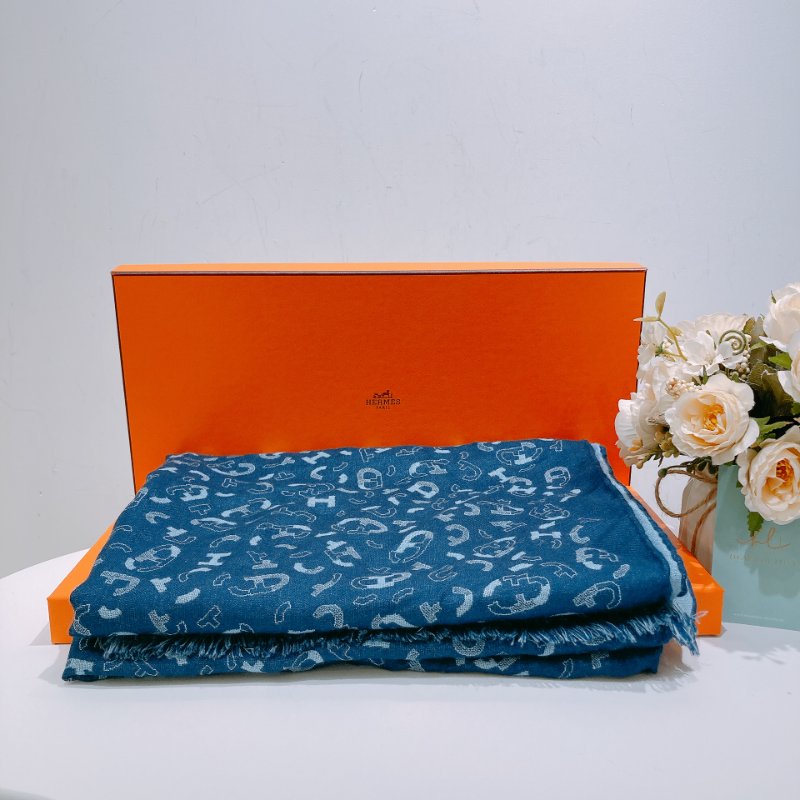 TW4657 Hermes 愛馬仕圍巾Maillons En Kit Scarf 63 x 180cm Cashmere x Silk-0