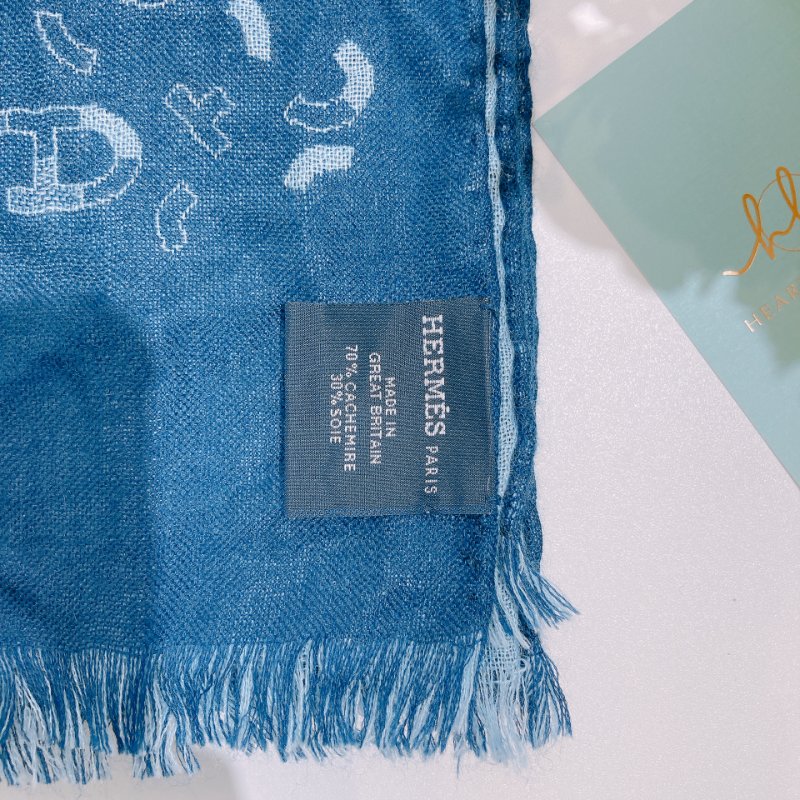 TW4657 Hermes 愛馬仕圍巾Maillons En Kit Scarf 63 x 180cm Cashmere x Silk-2