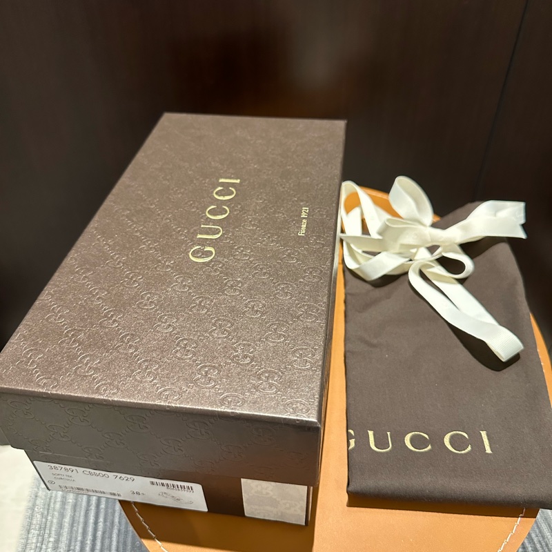 Gucci 橘色 牛皮(麂皮) 樂福鞋-4