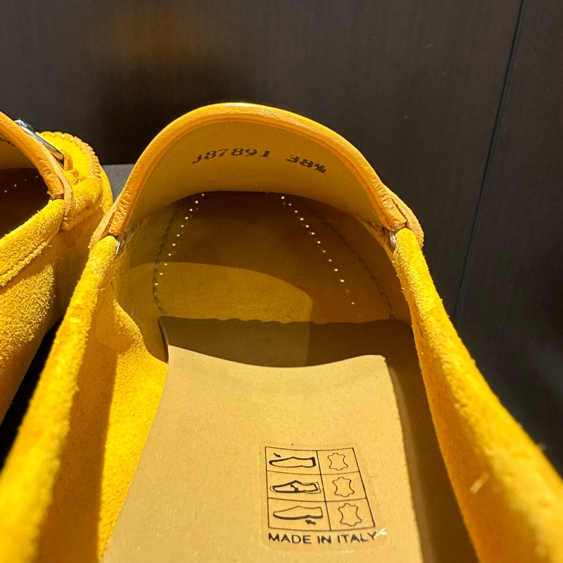 Gucci 橘色 牛皮(麂皮) 樂福鞋-9