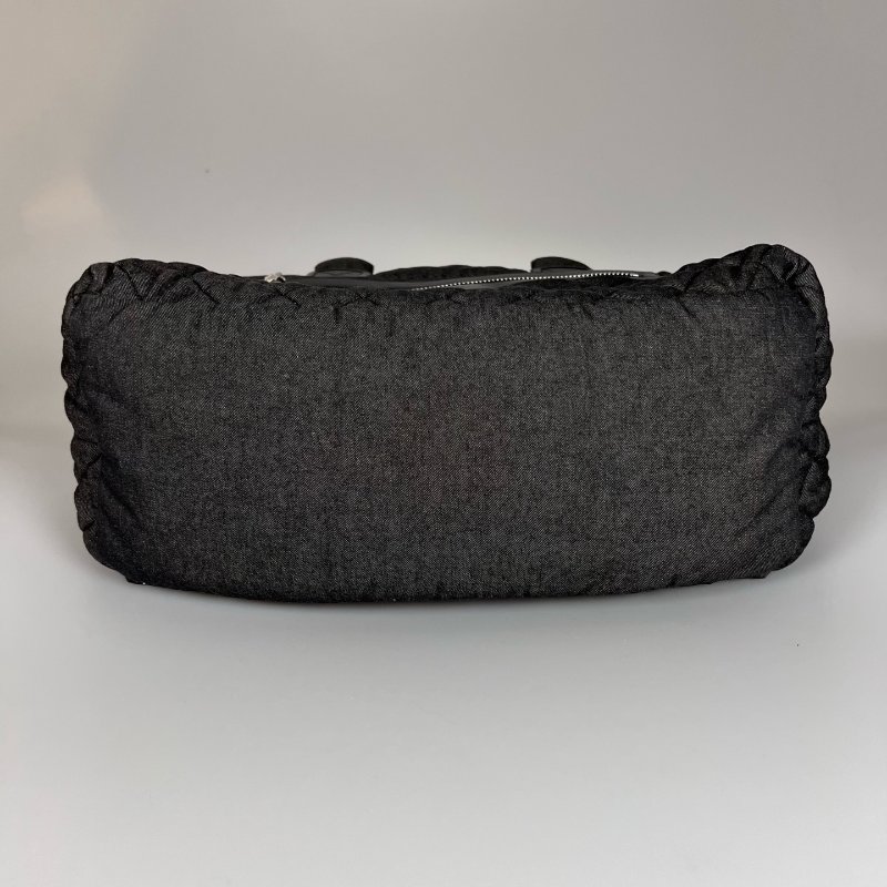 CHANEL 空氣包黑銀牛仔布  A48611/14開-4