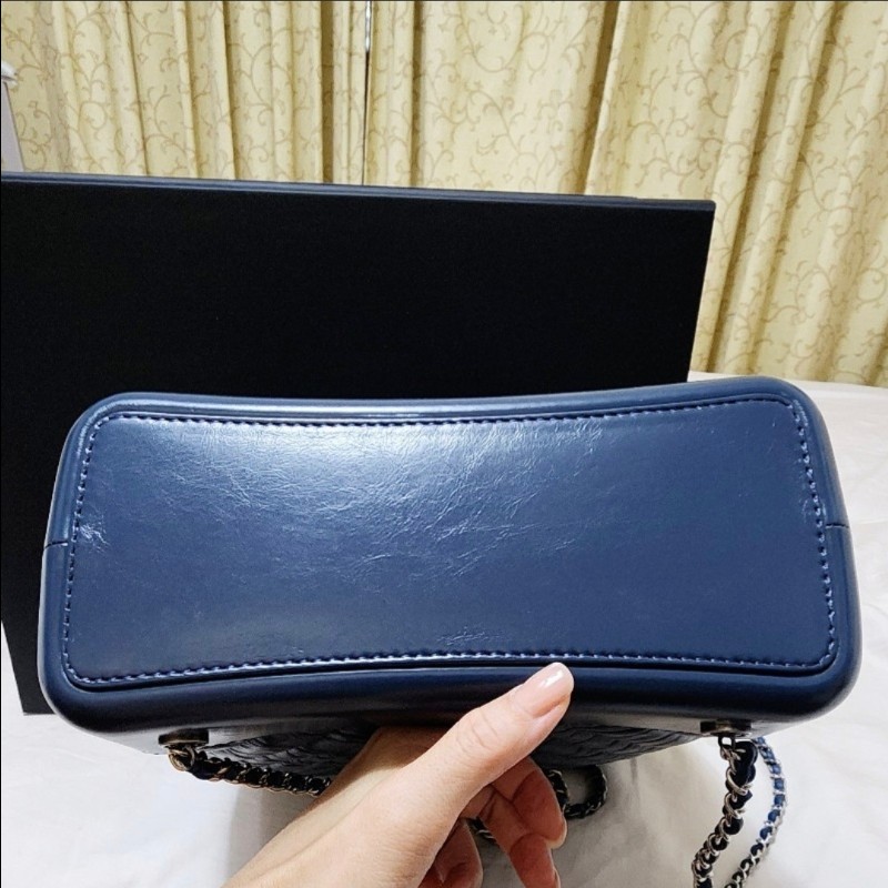 Chanel Gabrielle Backpack Medium 香奈兒流 浪雙肩包 中號 深藍-7