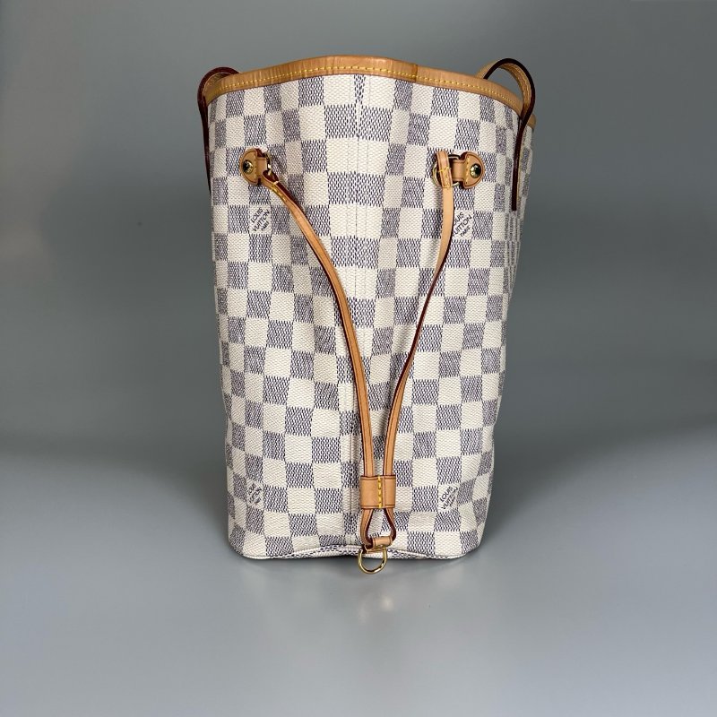 LV N51107 白棋盤格包NEVERFULL MM-2