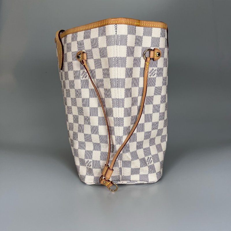 LV N51107 白棋盤格包NEVERFULL MM-3