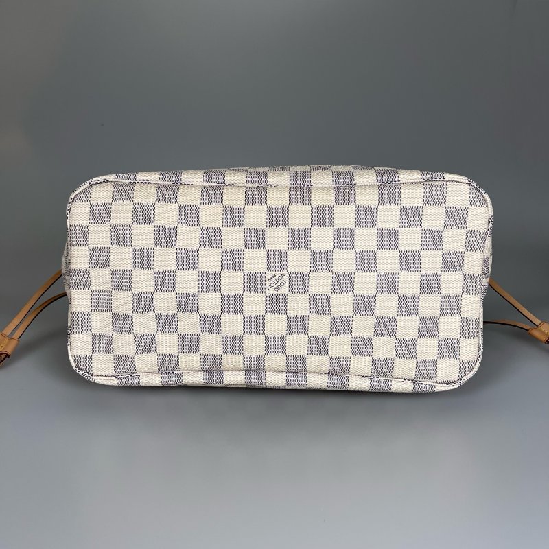 LV N51107 白棋盤格包NEVERFULL MM-4
