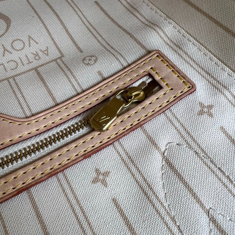 LV N51107 白棋盤格包NEVERFULL MM-7