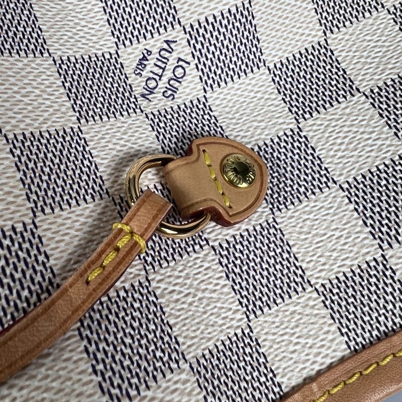 LV N51107 白棋盤格包NEVERFULL MM-8